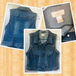 Loft Jean Vest Sz. Large